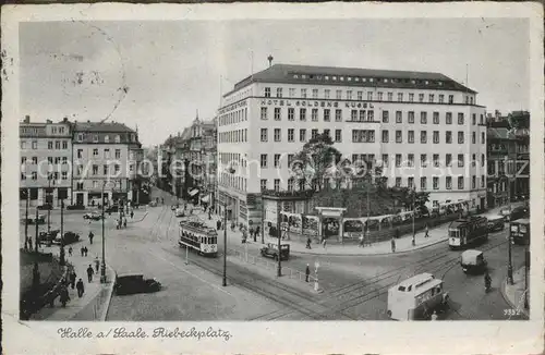 Strassenbahn Halle an der Saale Riebeckplatz Kat. Strassenbahn