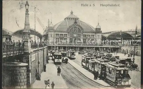 Strassenbahn Halle an der Saale Hauptbahnhof Kat. Strassenbahn