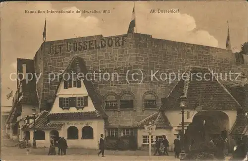 Exposition Bruxelles 1910 Alt-Duesseldorf / Expositions /