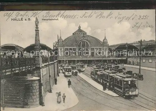 Strassenbahn Halle an der Saale Hauptbahnhof Kat. Strassenbahn