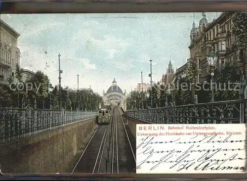 Eisenbahn Berlin Bahnhof Nollendorfplatz Kleiststrasse U bahn Kat. Eisenbahn