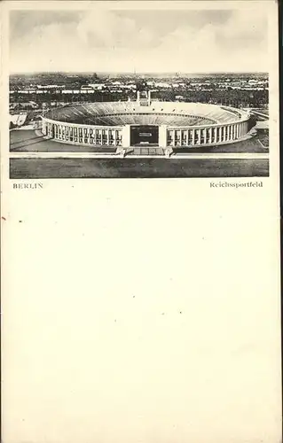 Stadion Reichssportfeld Berlin Kat. Sport