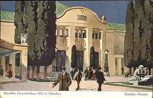 Ausstellung Gewerbe Muenchen 1912 Kuenstler-Theater  / Expositions /