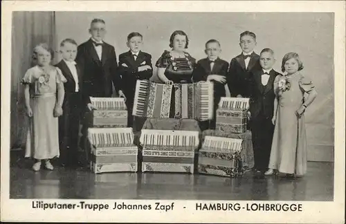 Kuriosum Liliputaner-Truppe Johannes Zapf Hamburg-Lohbruegge / Unterhaltung /