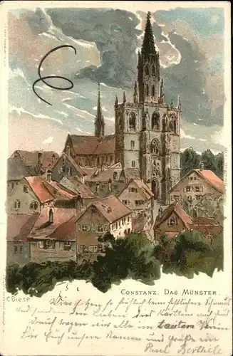 Biese Carl Karl Konstanz Muenster Kat. Kuenstlerlitho