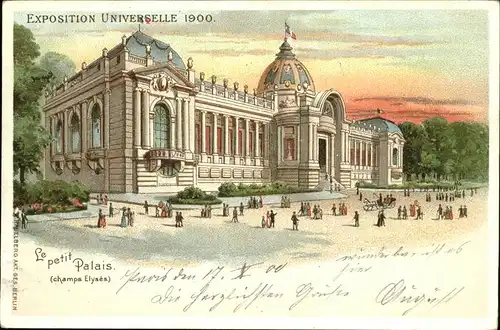 Exposition Universelle Paris 1900 Le petit Palais  / Expositions /