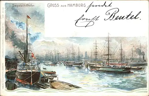 Segelschiffe Hafen Hamburg Kat. Schiffe