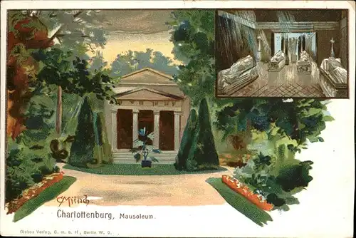 Muench C. Charlottenburg Mausoleum Kat. Kuenstlerkarte