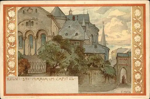 Hein Franz Nr. 148 Koeln St. Maria im Kapitol Kat. Kuenstlerlitho