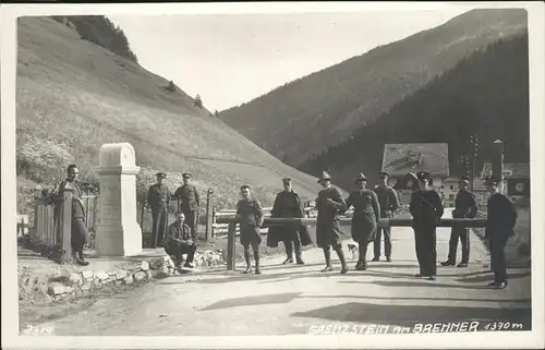 wx67691 Zoll Grenze Douane Grenzstein am Brenner Italien  Kategorie. Zoll Alte Ansichtskarten