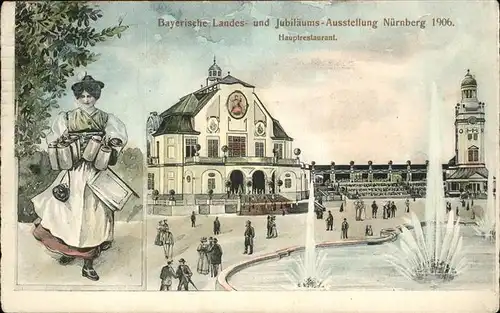 Ausstellung Bayr Landes Nuernberg 1906 Hauptrestaurant  / Expositions /