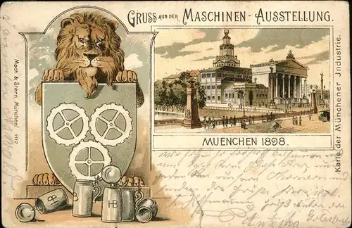 Ausstellung Industrie Muenchen 1898 Loewe  / Expositions /