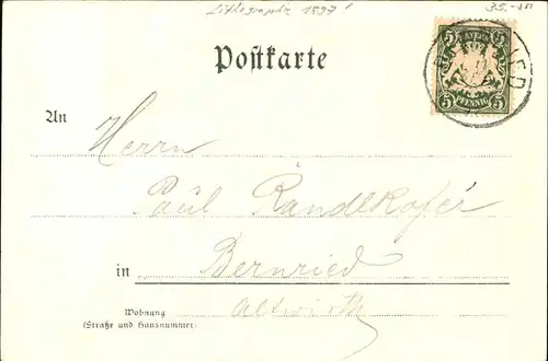 Daur Hermann Nr. 6 Schwarzwald Litho  Kat. Kuenstlerkarte