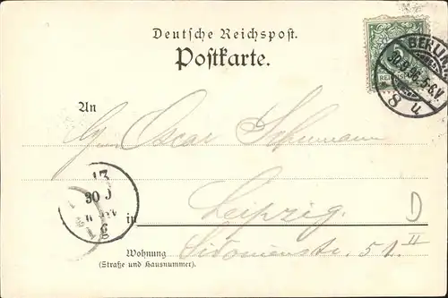 Ausstellung Gewerbe Berlin 1896 Alpen-Panorama Edelweiss Glocke  / Expositions /