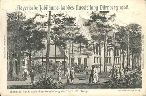 Ausstellung Bayr Landes Nuernberg 1906 Gebaeude Stadt Nuernberg / Expositions /