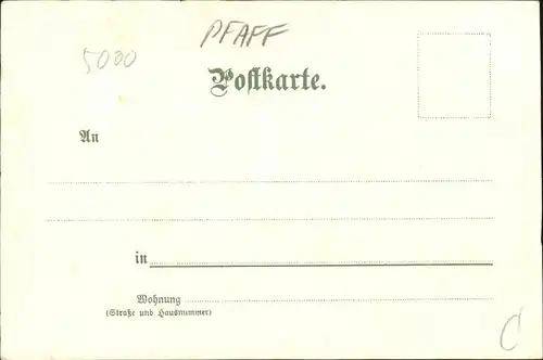 Pfaff C. Nr. 40 Koeln Dom Kat. Kuenstlerlitho