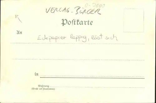 Verlag Buerger Leipzig Nr. 2035 Leipzig Lutherkirche / Lithokarte /
