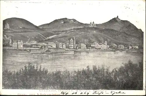 Koenigswinter Drachenfels Hirschberg Petersberg Dampfer x / Koenigswinter /Rhein-Sieg-Kreis LKR