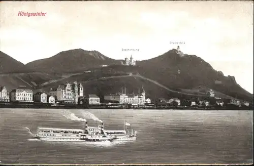 Koenigswinter Dampfer Drachenburg Drachenfels * / Koenigswinter /Rhein-Sieg-Kreis LKR