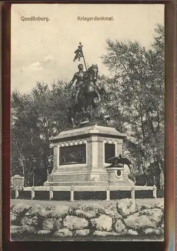 Quedlinburg Kriegerdenkmal Kat. Quedlinburg