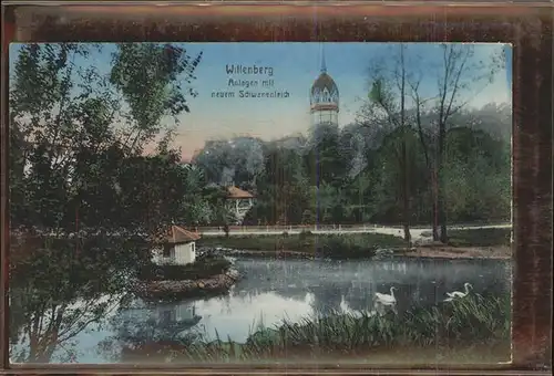Wittenberg Lutherstadt Parkanlagen mit Schwanenteich / Wittenberg /Wittenberg LKR