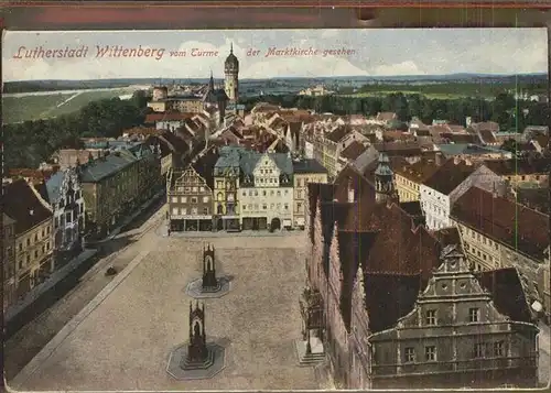 Wittenberg Lutherstadt Panorama Marktplatz / Wittenberg /Wittenberg LKR