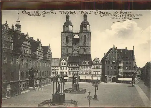 Wittenberg Lutherstadt Marktplatz Kirche / Wittenberg /Wittenberg LKR