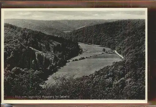 Harzgerode Blick vom Meiseberg ins Selketal Kat. Harzgerode