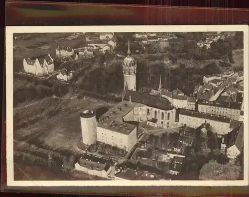 Wittenberg Lutherstadt Schlosskirche Fliegeraufnahme / Wittenberg /Wittenberg LKR