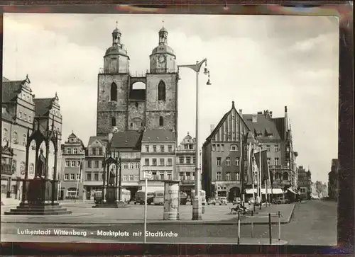 Wittenberg Lutherstadt Marktplatz Stadtkirche Denkmaeler / Wittenberg /Wittenberg LKR