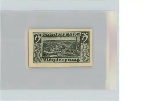 Maegdesprung 75 Pfennig Gutschein Kat. Harzgerode