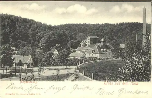 Maegdesprung Ortsblick Kat. Harzgerode