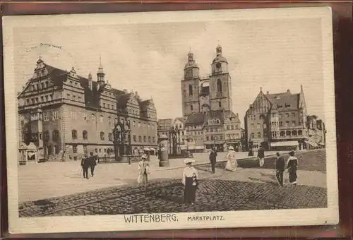 Wittenberg Lutherstadt Marktplatz Kirche / Wittenberg /Wittenberg LKR