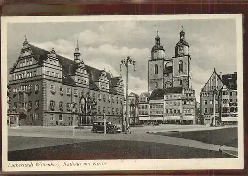 Wittenberg Lutherstadt Rathaus Markt Stadtkirche / Wittenberg /Wittenberg LKR