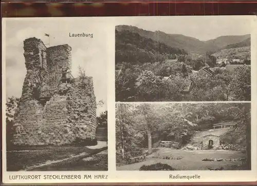 Stecklenberg Lauenburg Radiumquelle Kat. Stecklenberg