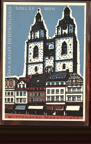 Wittenberg Lutherstadt Melanchthonhaus Kuenstlerkarte / Wittenberg /Wittenberg LKR