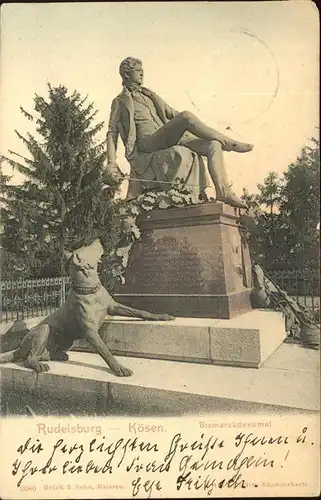 Rudelsburg Koesen Bismarckdenkmal Kat. Bad Koesen