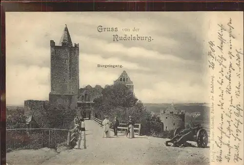 Rudelsburg Burgeingang Kat. Bad Koesen