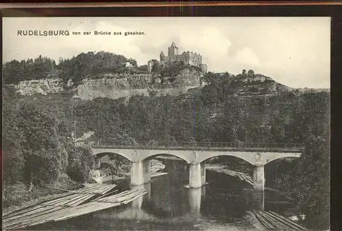 Rudelsburg Bruecke Kat. Bad Koesen