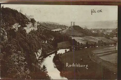 Rudelsburg Burg Kat. Bad Koesen