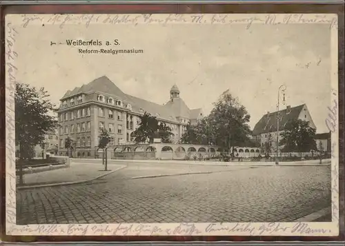 Weissenfels Saale Reform Realgymnasium Kat. Weissenfels