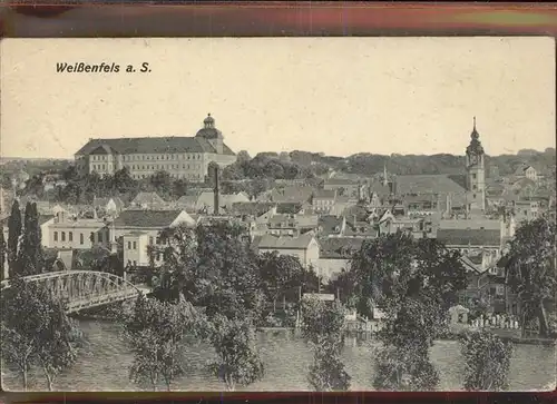 Weissenfels Saale Bruecke Stadt Kat. Weissenfels