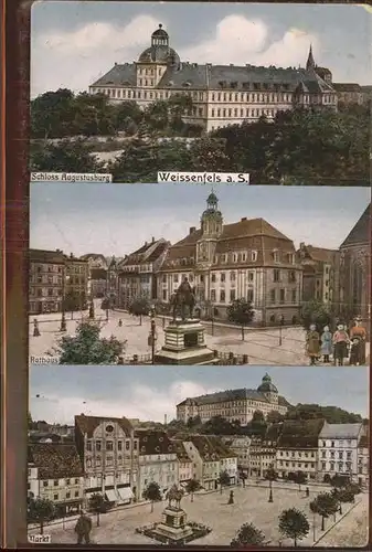 Weissenfels Saale Rathaus Schloss Augustusburg Markt Kat. Weissenfels