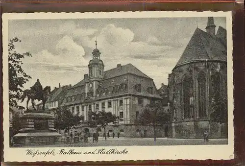 Weissenfels Saale Stadtkirche Rathaus Kat. Weissenfels