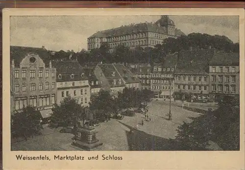 Weissenfels Saale Marktplatz Schloss Kat. Weissenfels