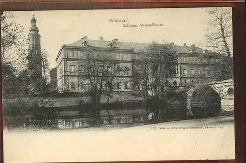 Weimar Thueringen Schloss Wasserseite / Weimar /Weimar Stadtkreis