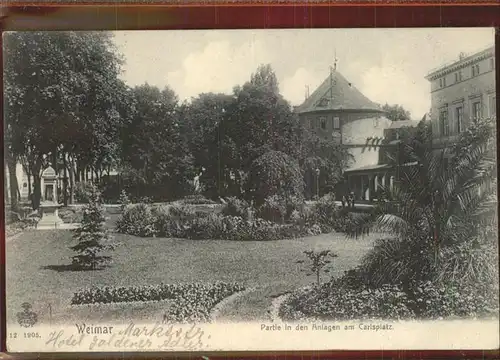 Weimar Thueringen Anlagen am Carlsplatz / Weimar /Weimar Stadtkreis