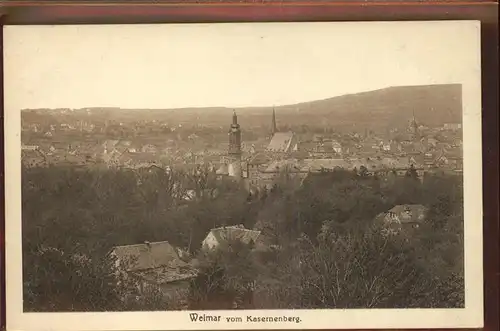 Weimar Thueringen Blick vom Kasernenberg / Weimar /Weimar Stadtkreis