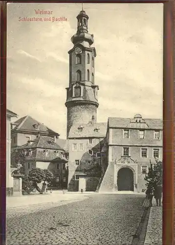 Weimar Thueringen Schlossturm Bastille / Weimar /Weimar Stadtkreis