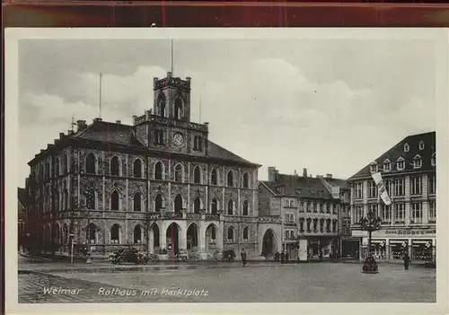 Weimar Thueringen Rathaus Marktplatz / Weimar /Weimar Stadtkreis